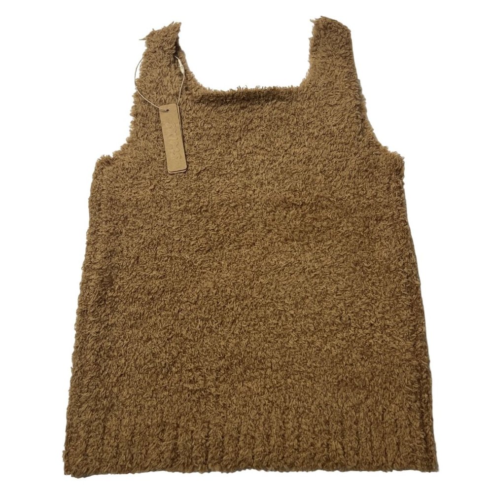 SKIMS Cozy Knit Tank Top Camel Girls‎ 8/10